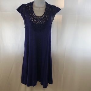 BCBG MAXAZRIA PURPLE KNIT SMALL DRESS